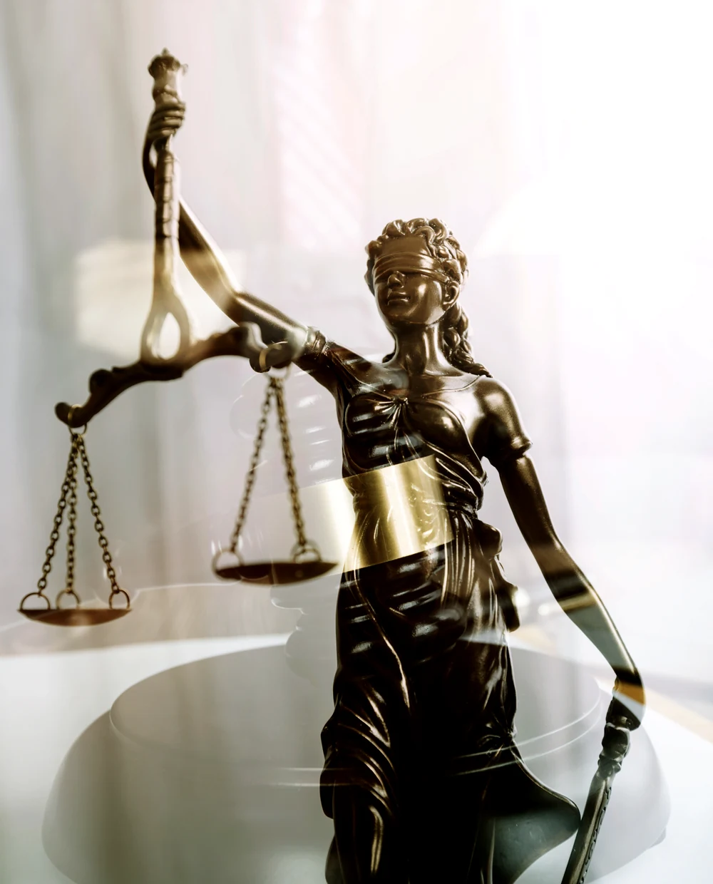 Scales of justice in the firm's New Orleans office